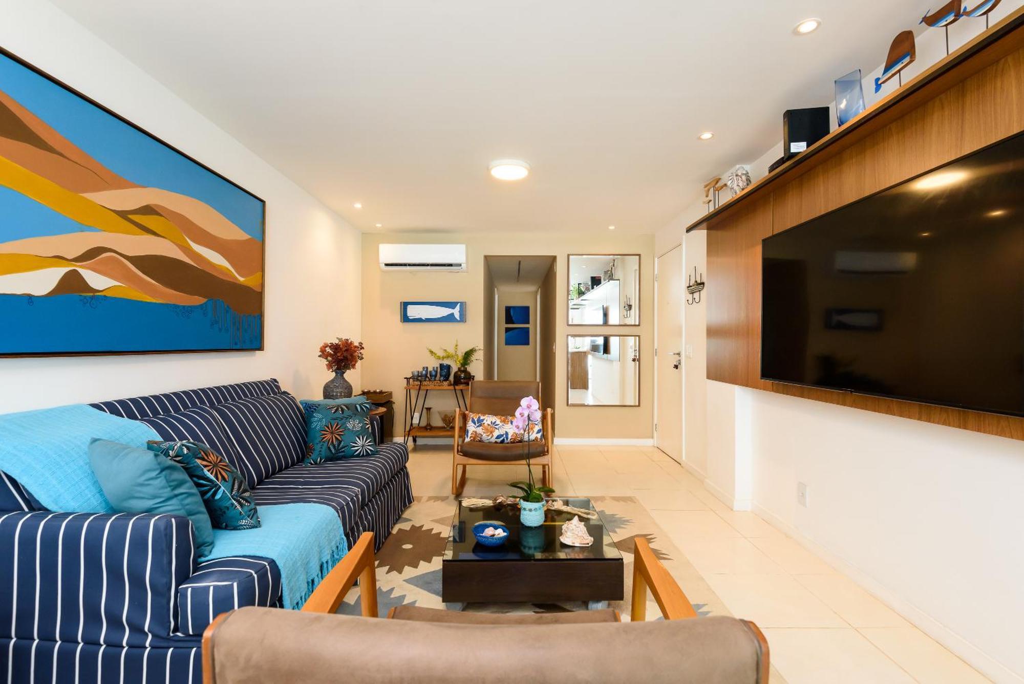 Apartamento Frente Mar- Apto Pe Na Areia Com Charme E Conforto Río de Janeiro